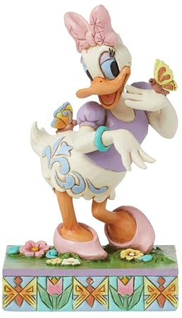 Disney Traditions - Figura Decorativa de Pato con Mariposas