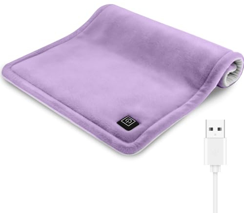 Comfheat Cojín térmico USB, 5 V, para aliviar el dolor, 3 niveles de calor y apagado automático, terapia de calor para aliviar el dolor de calambres abdominales (40 x 30 cm) (no recargable), color