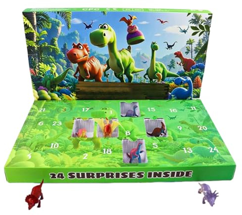Adventskalender - dinosaurie 2025 adventskalender, pedagogiskt tema för | Utveckling och kul