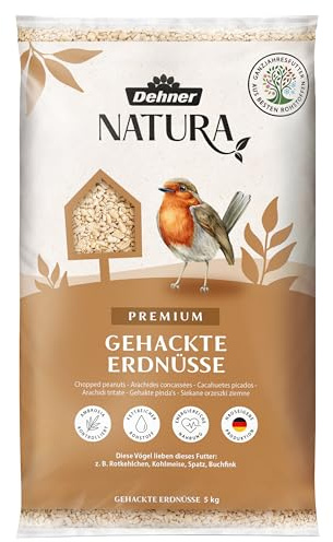 Dehner Natura Premium Nourriture pour Oiseaux Sauvages, arachides concassées, 5 kg