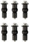 XINCHENG Cerniere Copriwater Fori Ciechi, Sedile WC Set di Fissaggio Viti, Accessori per Sedile WC, 2 Paio Cerniere Copriwater Fori Ciechi Espansione Gomma Viti