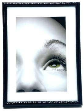 PLUS HOME Marcos De Foto O Portafoto Plastico Negro 24X30 De Pared Y Panel De Cristal Sencillo Para Decorae Y Regalo