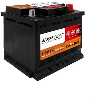 La Casa della Batteria Batteria Auto Expedit Moving Energy Tech Batteria 12v Batteria Auto 50Ah 420A L1 50P DX Dimensioni 20.7×17.5×19 cm Senza Manutenzione Pronta Uso Made in Italy