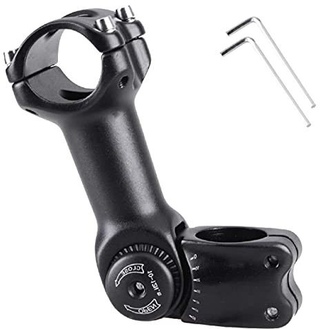 Azarxis Vorbau 31.8 25.4, 60 Grad 90mm 110 mm 130 mm Einstellbare Lenkervorbau, Fahrradlenker für Fahrrad, Rennrad, BMX, MTB, Radfahren (25.4 x 130mm)