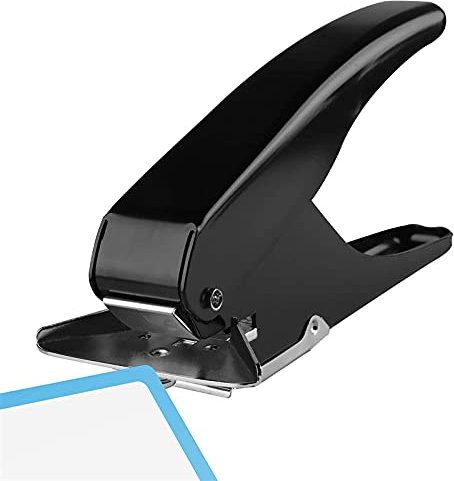 Telituny Heavy Duty Round Corner Punch, Eckenrunder Round Corner Punch Ausweislocher Schlitzstanzer Lochstanzer Papier, für PVC-ID-Karte, Gepäckanhänger, Namensschild, Scrapbooking Ausweishalter