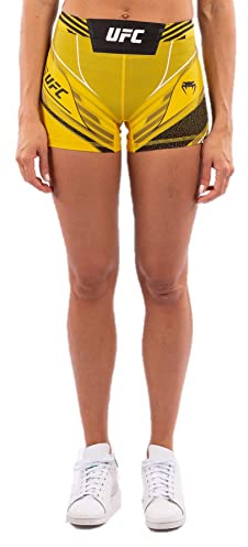 Venum UFC Authentic Fight Night Women's Vale Tudo Shorts - Short Fit - Yellow