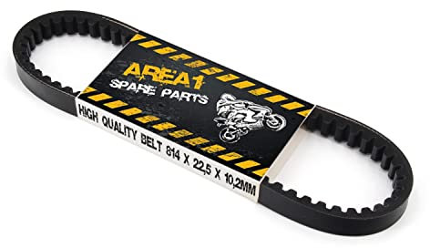 Area1 Ersatz Keilriemen 814x22,5x10,2 für 125/150 kompatibel mit Leader Motor kompatibel mit Fly 125/150, Liberty 125/150, MP3 125, Skipper 125, Super Hexagon GTX