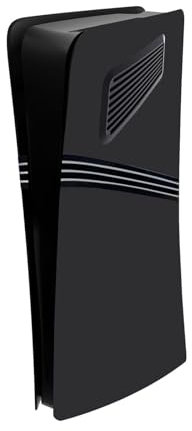 XBERSTAR PS5 Pro Console Face Plate Cover for PS5 Digital Edition Face Plate Cover Side Panel Replacement (Black)