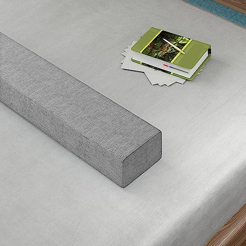 Riempitivo per letto a ponte, dimensioni personalizzate, connettore per divano ed estensore per materassi singoli, queen size, cuscino per testiera e bracciolo, grigio, 180 x 5 x 20 cm