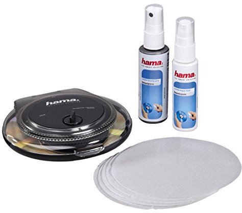 Hama CD/DVD Repair and Cleaning Kit With Repair Paste, Polishing Pad & Cleaning Fluid/Shell