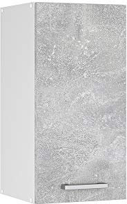 Vicco pensile da cucina R-line, Calcestruzzo/Bianco, 40 cm