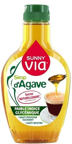 SUNNY VIA - Sirop D'Agave Doseur 350 G - Lot De 3