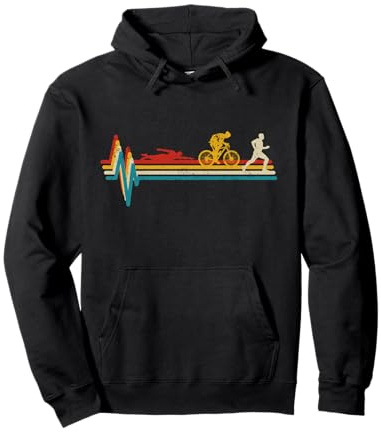 course à vélo vintage Triathlon Heartbeat Triathlon Sweat à Capuche