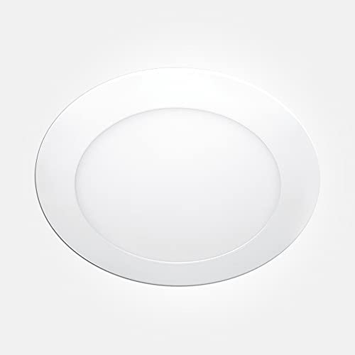 LEDBRITE LED Ceiling Panel Lights, Dimmable Recessed Spotlights 22mm Ultra-Slim, 3000K - 6000K Adjustable CCT, Round Downlights for Bathroom Kitchen Living Room Offices etc... (watts, 12)