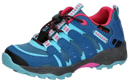 Lico Jungen Mädchen Fremont Trekkingsschuhe, Petrol/pink/türkis, 27 EU