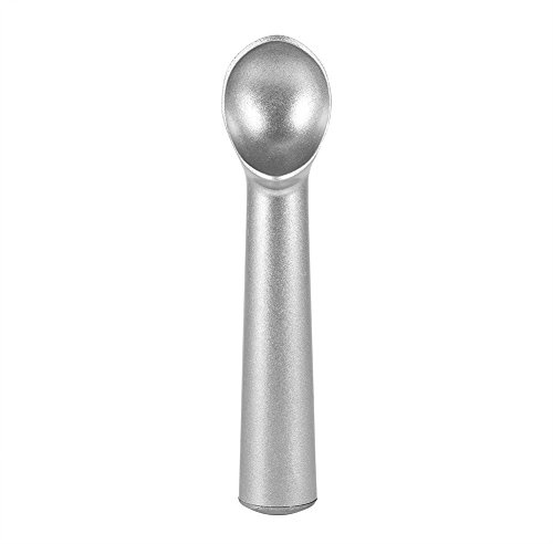 Glassskopa i aluminium med utlösare, robust metallsked av rostfritt stål, för fryst yoghurt, gelato och glasmuggar. Lätt och frostsäker design (2)