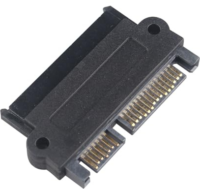 HALJIA SFF-8482 SAS till SATA-adapter rak SAS 22Pin till 7Pin + 15Pin SATA hane hårddiskenhet raid moderkort förlängning omvandlare adapter med 15 stift strömport