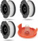 3pcs Spool Trimmer Spool & Line Compatible with Black Decker Replace AF-100 ST5530-GB GLC3630L20-GB STC1820PC-GB BESTA530-GB BESTA525-GB (with 1 Cap,1 Spring)