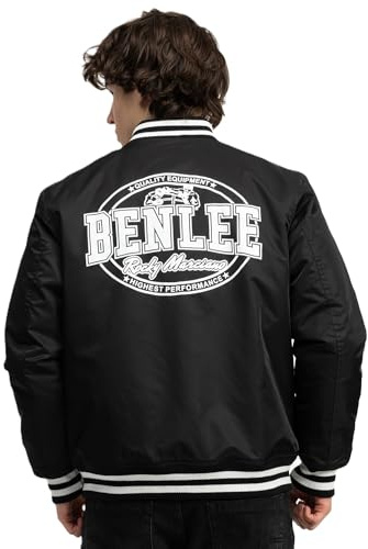Ben Lee giacca college da uomo, vestibilità normale, Rocky, nero/bianco, L