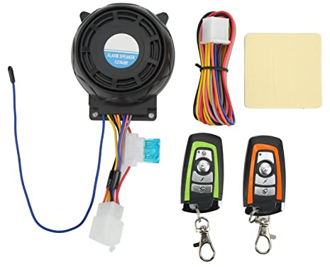 de Alarma Universal para Motocicletas, Scooters eléctricos y Bicicletas, Controles remotos duales y Altavoz súper Fuerte, Sensor de vibración antirrobo, Resistente al Agua,