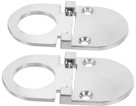 MAGICLULU Lot de 2 Poignées de Tiroir Encastrées en Alliage 208 Brossé, Poignées de Porte Cachées Métalliques Affleurantes pour Meubles Cuisine, Salle de Bain et Commode, Accessoires