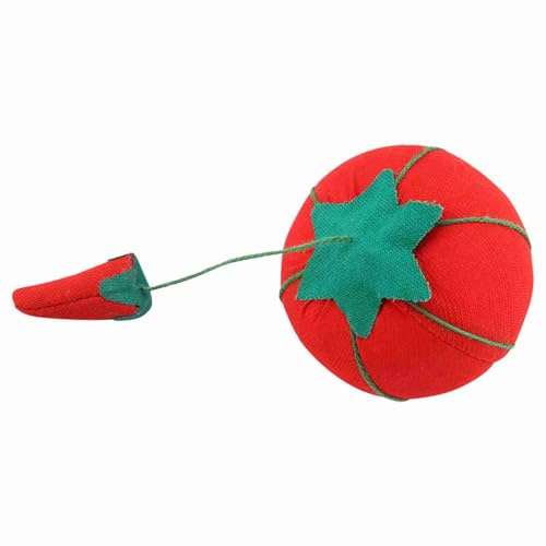 YUKERMARB Cuscino per Aghi, Puntaspilli in Stoffa per Pomodoro 2 Pezzi 5 Cm, Porta Aghi da Cucito Compatto, Custodia in Tessuto Morbido per Spille, Quilting Craft Room Home Principianti