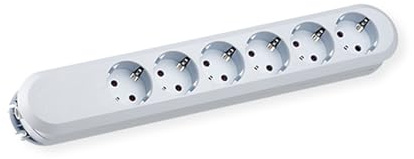 Bachmann Ciabatta elettrica con contatto di protezione Smart, 381246K, colore: Bianco