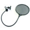 QUIK LOK - FAP/01 FILTRO ANTI-POP IN PLASTICA Con Pinza di Aggancio, Collo Flessibile, Filtro Circolare in Plastica Stampata, Colore Nero