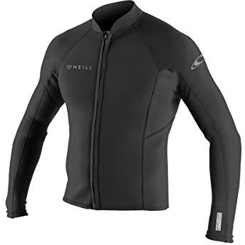 O'Neill Herren Reactor-2 1.5mm Front Zip Jacket Neoprenanzug, Schwarz, XXL
