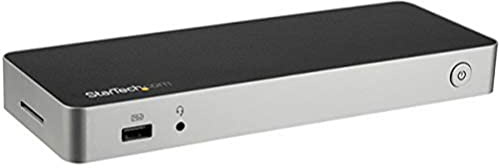 StarTech.com USB-C Dockingstation - Zwei Monitore HDMI & DP 4K 30Hz - Laptop Docking station 60W Power Delivery, SD, 4 Port USB-A 3.0 Hub, GbE, Audio - Thunderbolt 3 kompatibel (DK30CHDPPDUE)