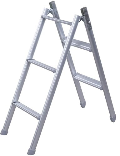 Échelle Pliante de Camping StepBOXX - échelle Pliante pour T5/T6/T6.1 - Aluminium, extrêmement légère et Stable - pour toits de Couchage, coffres de Toit et extérieur