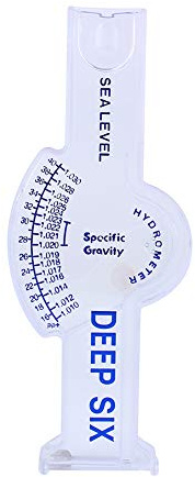 Qcwwy Tester di Salinità, Misuratore di Salinità Marina per Acquari, Idrometro Marino Accurato per Acquari, Stagni, Acqua Salata, Test di gravità Specifica per Acqua Dolce