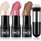 3 Stück Creme Konturenstift, Contour Highlighter Blush Stick, Natürlich Gesichts Konturierungs Stift, Bronzer Rouge Stift, Langanhaltende Wasserdichte Makeup Stick, Schafft Leichten Finish