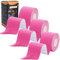 ANAMPION Kinesiotapes (3 Rollen,5cm*5m) Kinesiologie Tape Wasserfestes Kinesio Tape und Sporttape für Sport für Muskeln Schienbeinschienen Knöchel Knie Schulter(Rosa)