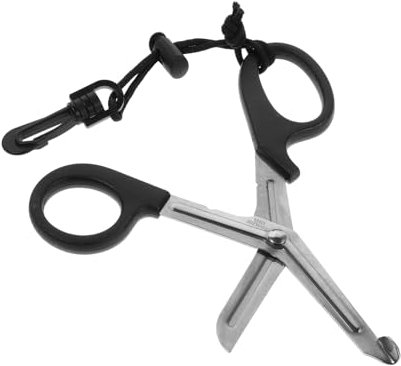 MUELODSIC Forbici da Sub in Acciaio Inossidabile Forbici da Pesca e Caccia Angolo Design per Tagliare Vegetazione e Reti Leggero e Portatile Corda di Fuga