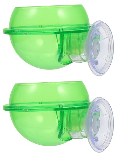 SHINEOFI 2 pièces Mangeoire Reptile Anti-évasion Bol Nourriture et Eau Compact Stable pour Gecko Lézard