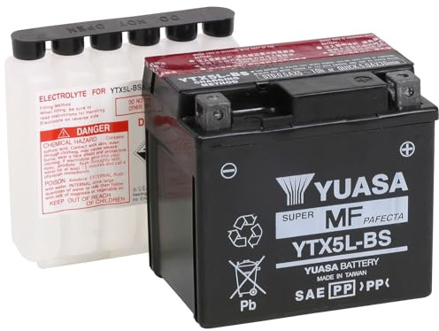Yuasa YUAM32X5B YTX5L-BS Maintenance Free AGM Battery with Acid pack