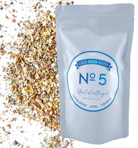 Hallingers No. 5 - Loser Cold Brew Früchtetee Eistee, kalt oder warm aufgießbar mit Heidelbeere, Apfel & Hibiskus (Bag) - Geschenkideen Weihnachten & Geschenke Adventskalender | Glückwunsch Jahrestag