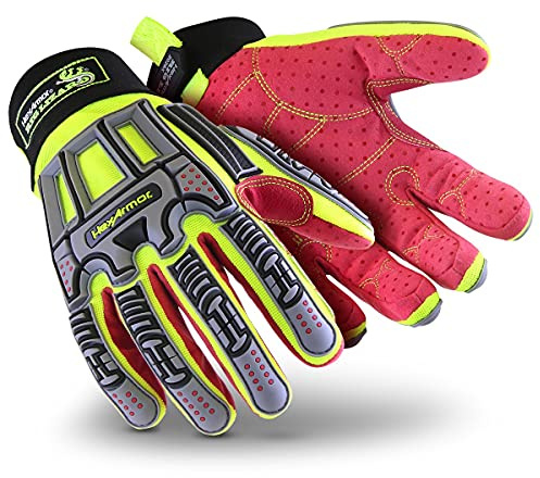 HexArmor Cut and Heat Resistant Impact Protection Work Gloves | Rig Lizard® Series 2028X | Large