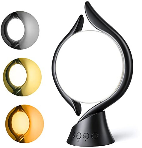 KICLBD Lampe lumière du jour, lampe de luminothérapie 10000 Lux lumière du jour avec 3 couleurs de lumière,4 minuteries,5 intensités lumineuses réglables et fonction mémoire,lampe solaire sans UV