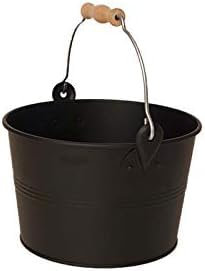 Seau de sauna en acier noir avec poignée en étrier de la marque SudoreWell by MaReBa24®