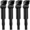 Ignition Coil Pack 0221504470 12138647689 Compatible With Mini R55 R56 R57 R58 R59 R60 R61, Peugeot 207 208 2008, Citroen C3 C4 C5 DS3 DS4 (4 Pcs)