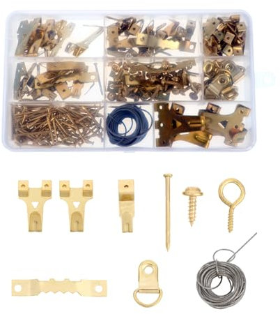 DIYEAH Kit De Suspension Pour Tableaux Crochets Sans Trace Fil De Suspension Clou Avec Câble Métallique