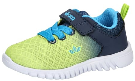 Lico MIA Vs, Zapatos para Aprender a Caminar Unisex niños, Azul Marino Limón, 29 EU