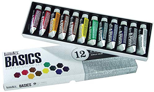 Liquitex BASICS Acrylic Paint Tube 12-Piece Set