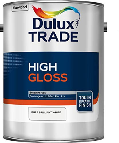 Dulux Trade High Gloss Pure Brilliant White 5L
