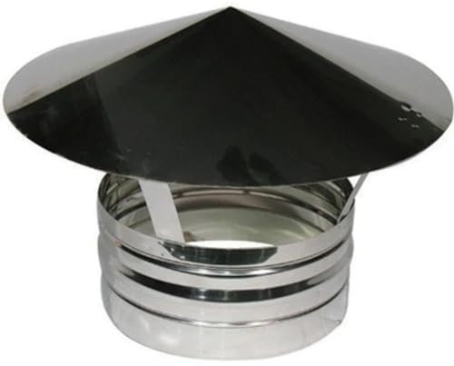 Terminale in acciaio per canne fumarie 120mm