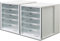 HAN Schubladenbox SYSTEMBOX 1450 mit 5 geschlossenen Schubladen für Formate bis C4 (transluzent-klar / 2 Boxen)