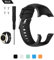Bemodst, cinturini di ricambio per Suunto Spartan Trainer Wrist HR, accessorio in morbido silicone; cinturino universale per orologi sportivi, 5 colori disponibili, Nero