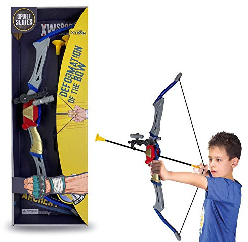 Koolbitz Larger Archery Set Foldable Bow with Infrared Light and Soft Archery Arrows Set for Kids Gift for Boys and Girls Ages 5 to 12, Perfect for Indoor or Outdoor Bow and Arrow, with 13 Arrows